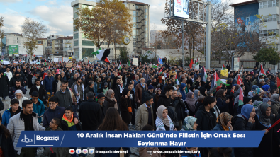 10 Aralık İnsan Hakları Günü’nde Filistin İçin Ortak Ses: Soykırıma Hayır