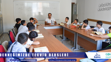 Derneğimizde Tecvid Dersleri