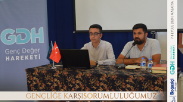 Gençliğe Karşı Sorumluluğumuz başlığıyla düzenlenen hizmet içi eğitim çalıştayı devam ediyor