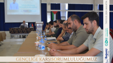 Gençliğe Karşı Sorumluluğumuz başlığıyla düzenlenen hizmet içi eğitim çalıştayı başladı